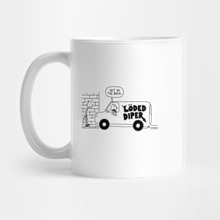 Funny  car black black Mug